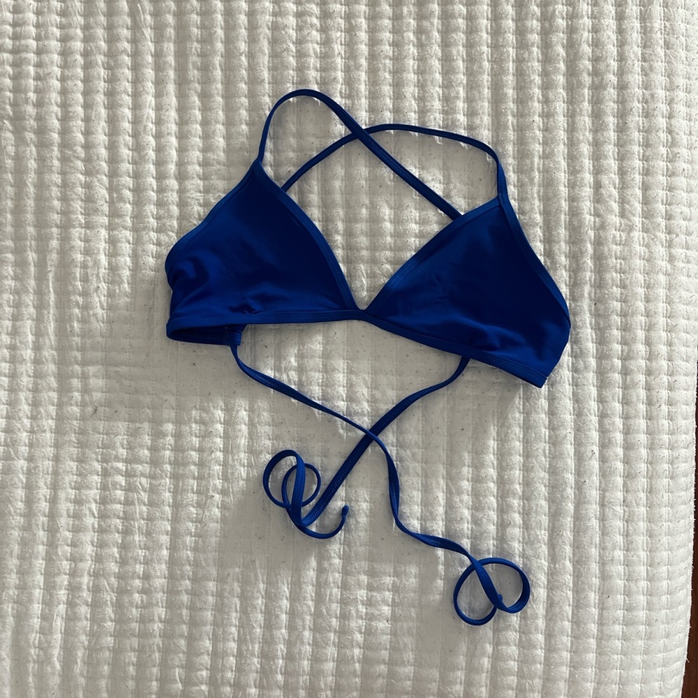 Jolyn Clothing Blue Bikini Top